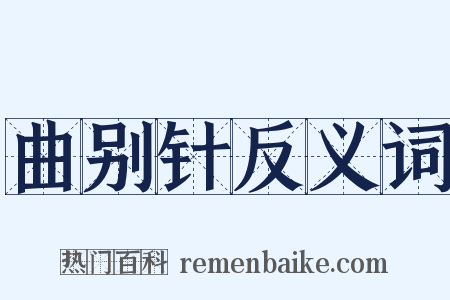 曲别针反义词是什么意思的图片